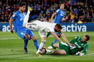 Ispanijos lygos Madrido klubų derbyje „Real“ neįveikė „Getafe“ futbolininkų