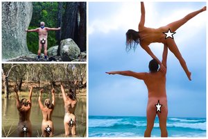 Australai kraustosi iš proto: kūno grožybes demonstruoja netikėčiausiose vietose