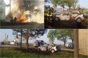 Jauna vairuotoja nuo šiol galės švęsti antrą gimtadienį, jos „Opel“ visiškai sudegė