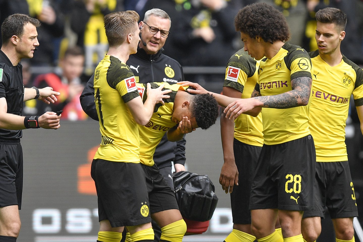 Dortmundo futbolininkai suklupo <br>AP nuotr. 