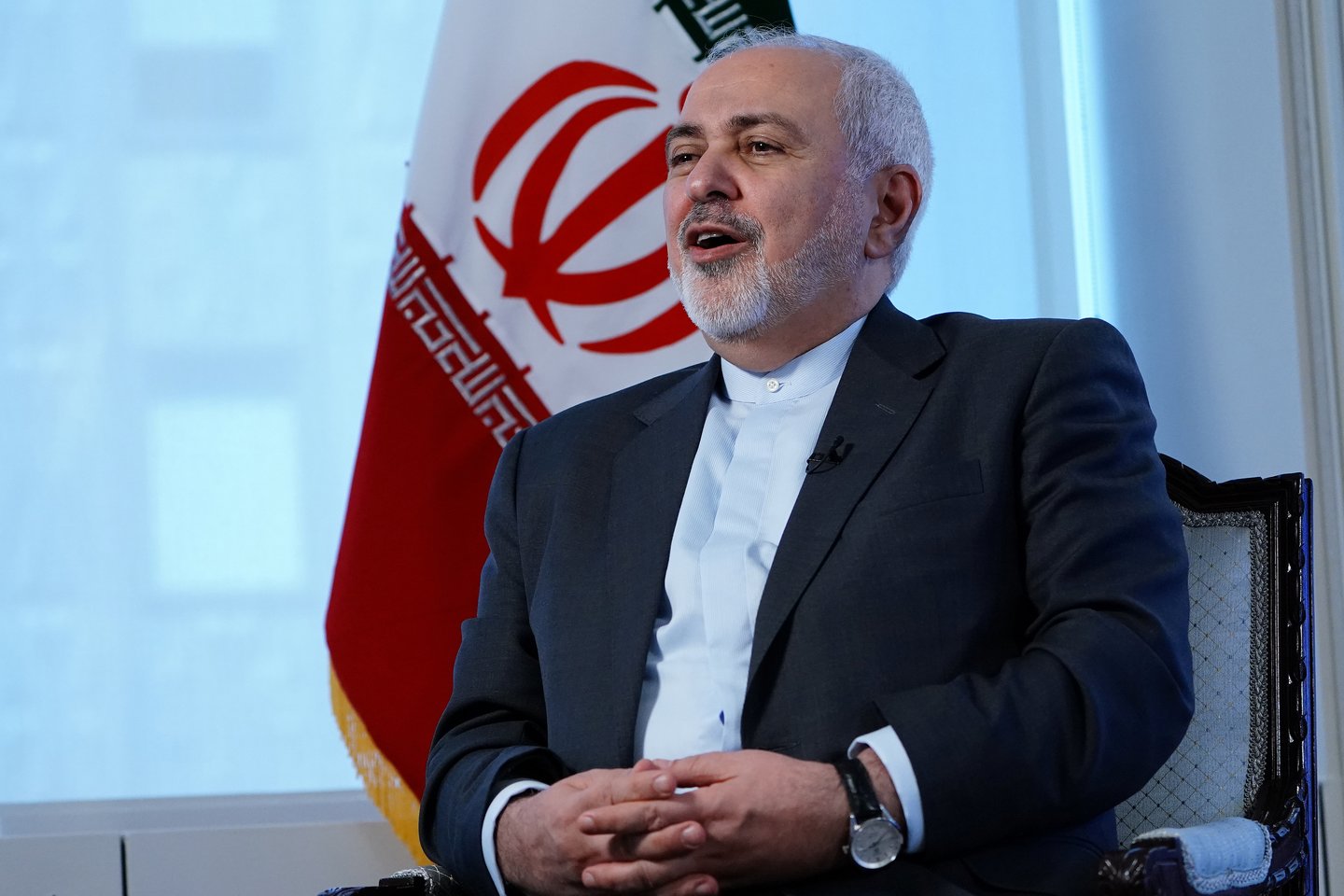 Irano užsienio reikalų ministras Mohammadas Javadas Zarifas.<br> Reuters/Scanpix nuotr.