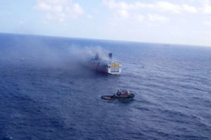 Iš Didžiosios Britanijos į Ispaniją plaukiančiame keleiviniame laive kilo gaisras