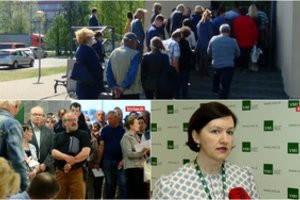 Prie mokesčių inspekcijos karšta – eilėje laukia po kelias valandas