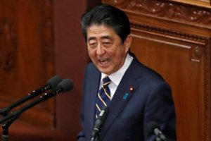 Sh. Abe pasirengęs „be sąlygų“ susitikti su Šiaurės Korėjos lyderiu, praneša žiniasklaida