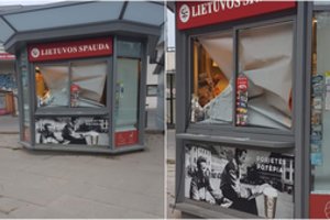 Spaudos kioskas tapo sostinės ilgapirščių taikiniu