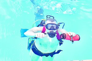 Nardyti mėgstantis Gediminas Juodeika po vandeniu ryžtasi sudėgingoms užduotims