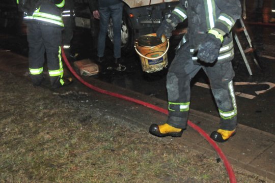 Radviliškyje įmonės „Gairelita“ teritorijoje buvo kilęs gaisras