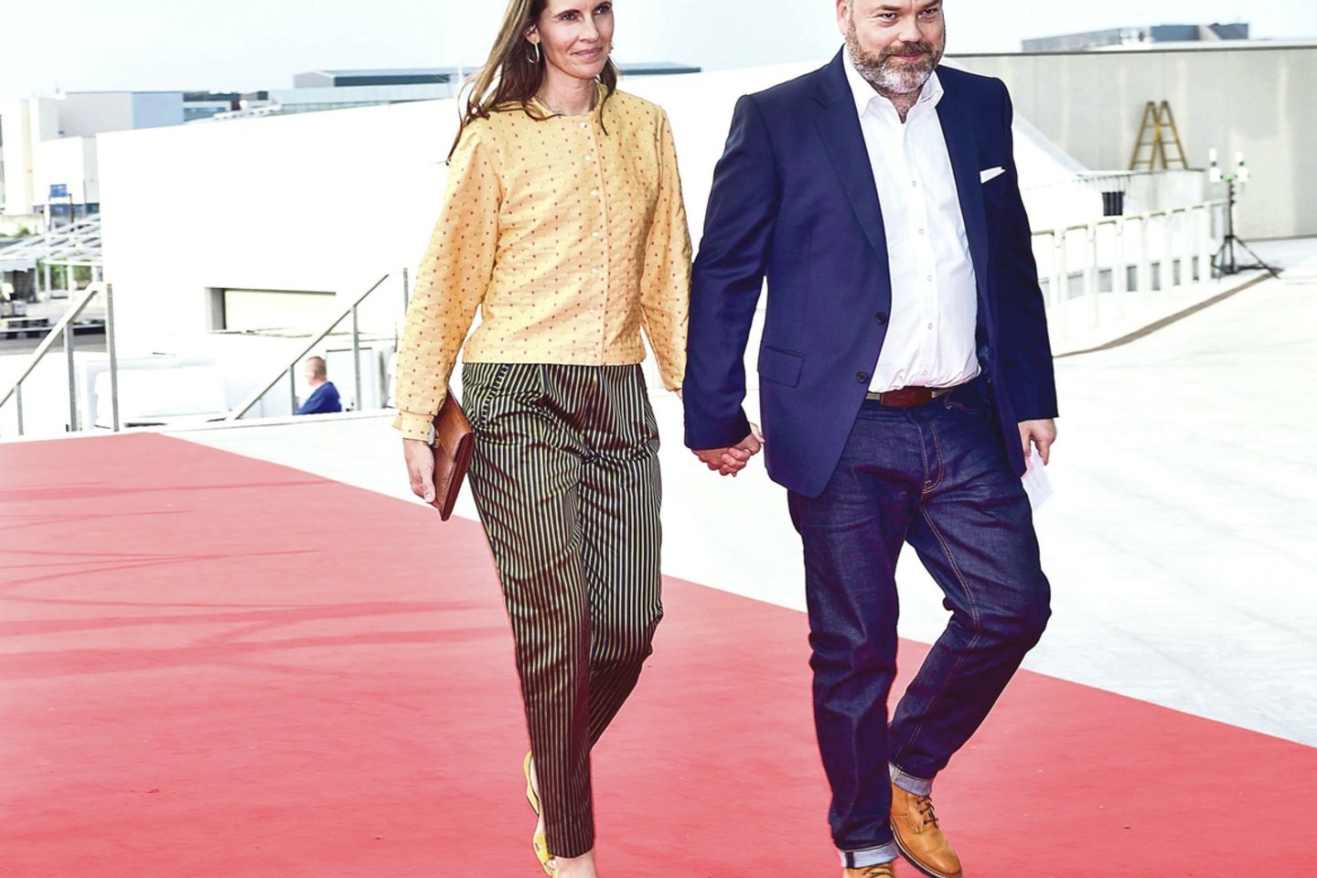 A.H.Povlsenas su sutuoktine Anne neteko trijų iš keturių savo vaikų.<br>AFP/„Scanpix“ nuotr.