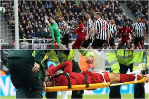 Anglijoje „Liverpool“ išplėšė pergalę Niukastle, bet dėl traumos prarado Mohamedą Salah