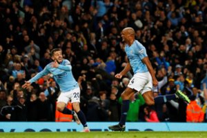 Įspūdingas kapitono šūvis sugrąžino „Manchester City“ į viršūnę Anglijoje