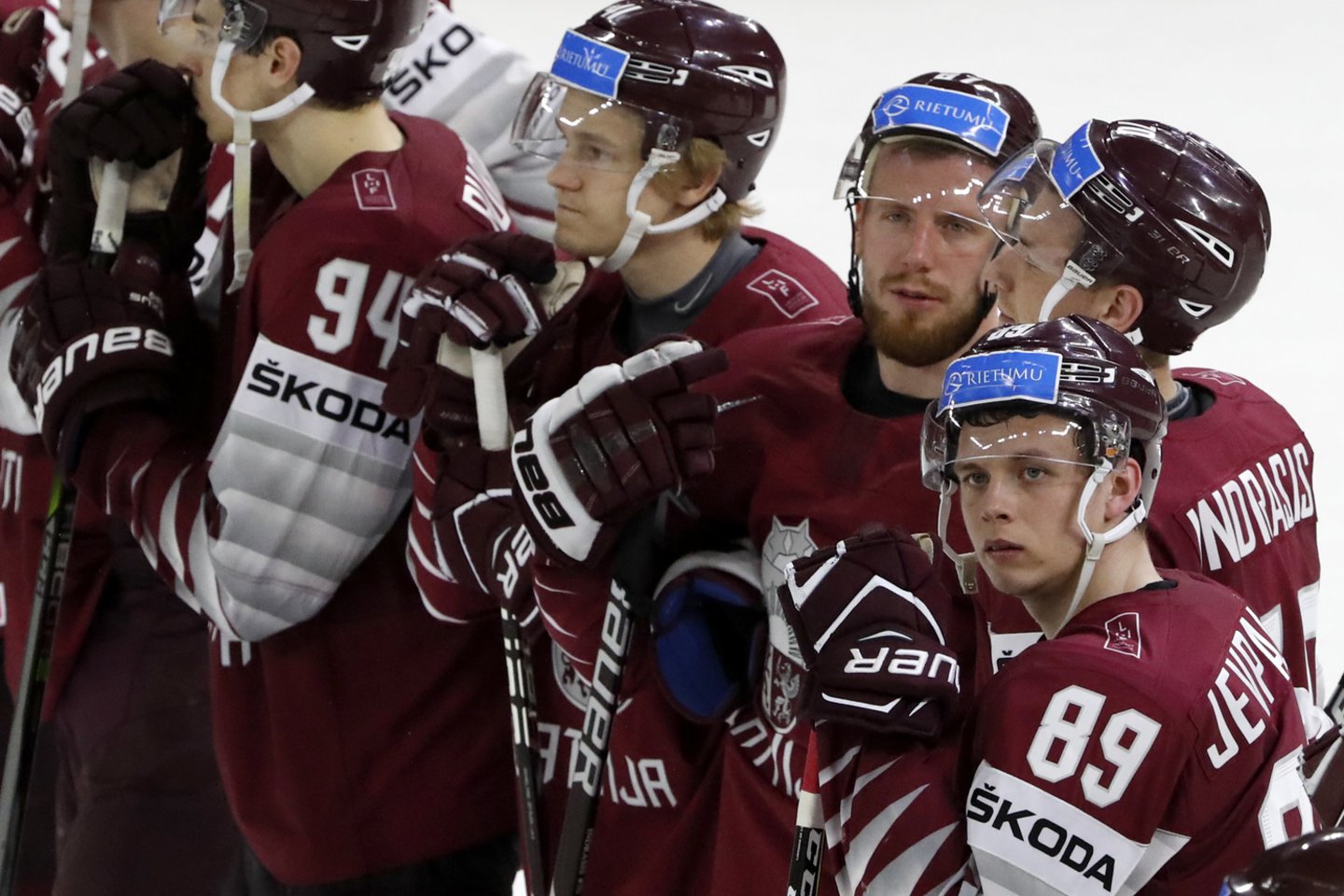  Pasaulio čempionate staigmenų vėl pateikti norėtų Latvijos ledo ritulininkai.<br> Reuters/Scanpix nuotr.