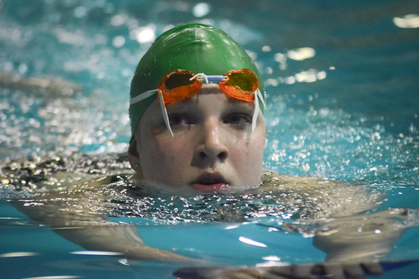 R. Meilutytės treniruotė Vilniuje.<br>D. Umbrasas