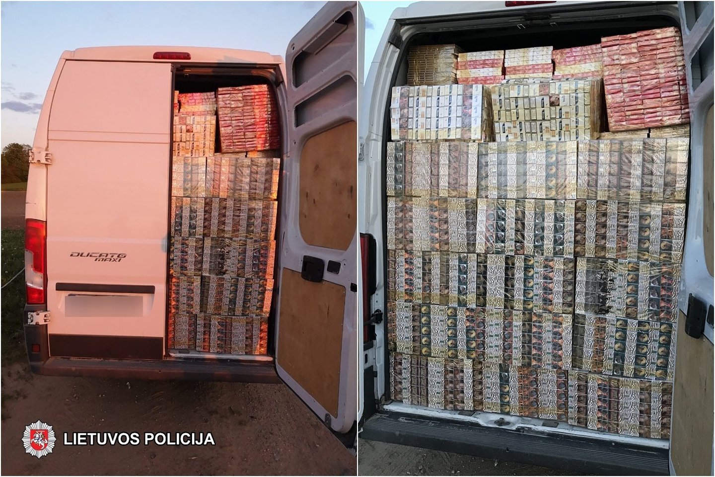 Sulaikytas lenkas su beveik 13 tūkst. eurų vertės cigarečių kontrabanda.