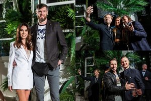 Paplūdimiu virtusiame sostinės klube siautė ir Kšištofas Lavrinovičius su žmona Tatjana