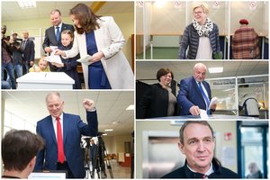 Balsavo kandidatai į prezidentus: keli iškart užsiminė apie antrą turą