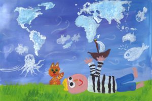 Konkursas: balsuokite už gražiausius vaikų kurtus žemėlapius