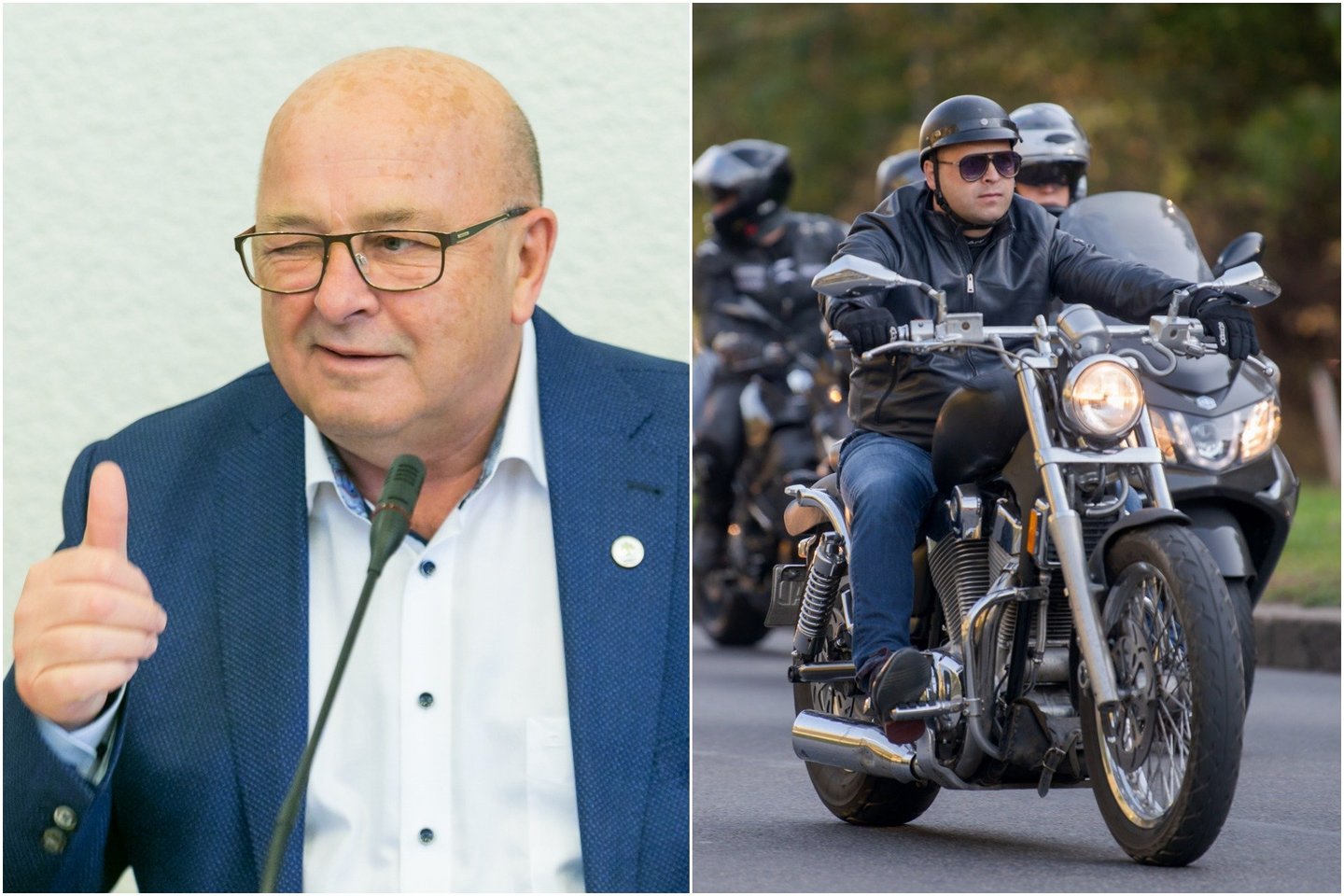  Vilniaus ir Kauno merai prašo dėl motociklininkų tobulinti Kelių eismo taisykles.<br> T. Bauro ir J. Stacevičiaus nuotr.