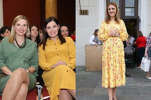 Būsimų mamyčių renginyje ypatingą žavesį skleidė pasipuošusios garsios nėštukės