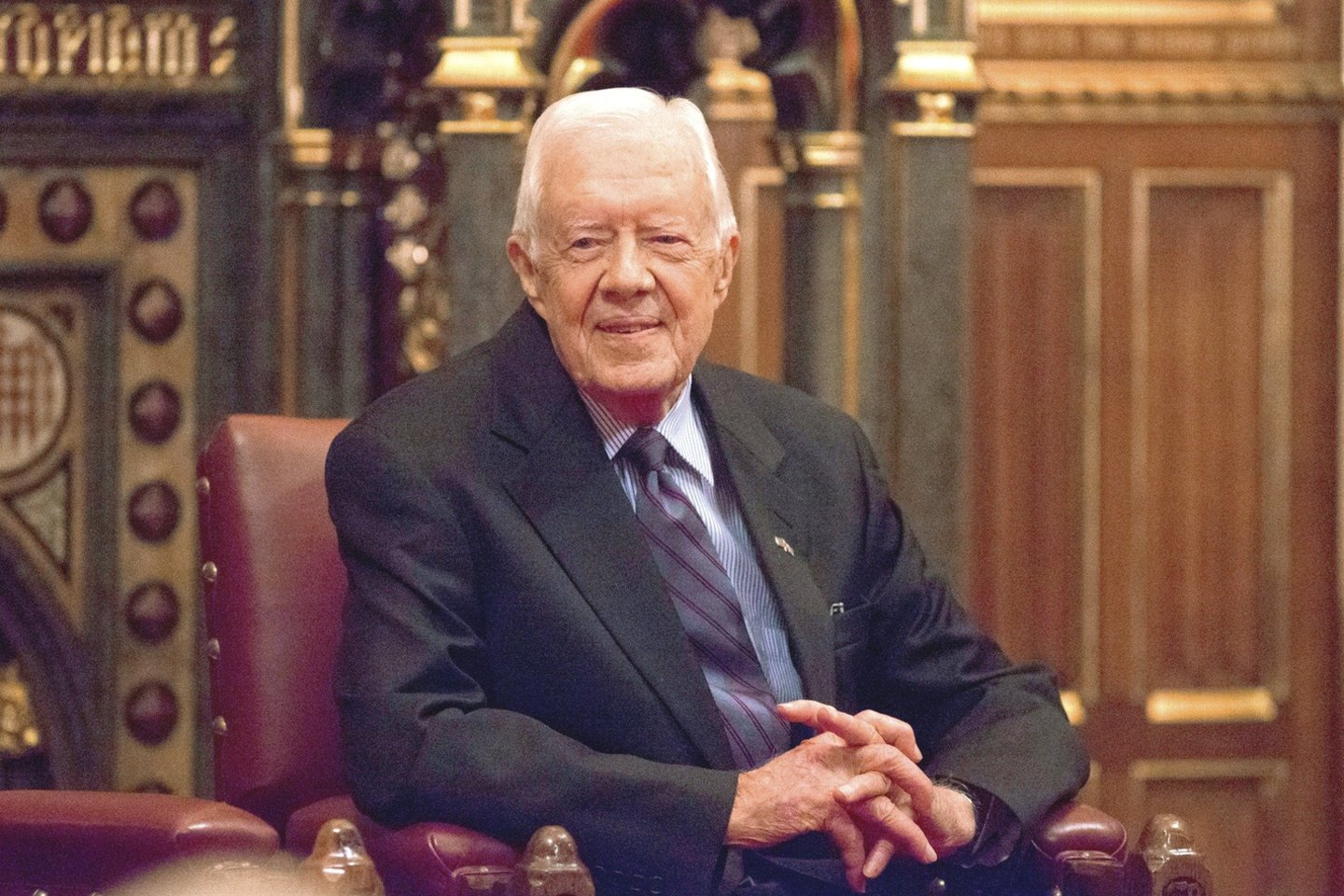 Storžarnės ligos trukdė dirbti Jungtinių Valstijų prezidentui J.Carteriui .<br>„Scanpix” nuotr.