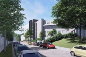 Istorinėje aplinkoje įspraus penkiaaukštį biurų pastatą