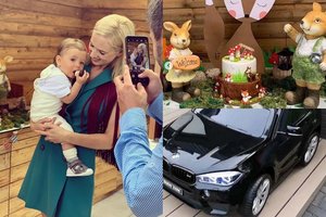 Dainius Matijošaitis su mylimąja Monika surengė pirmagimiui įspūdingą gimtadienio šventę