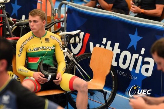 G. Serafinas – dviračių treko varžybų Minske nugalėtojas