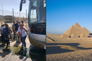 Prie Gizos piramidžių įvyko sprogimas, taikytasi į turistinį autobusą