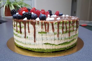 Druskininkų tortų turnyras: špinatų tortas su druskos kristalais