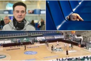 Chaosas Graikijoje tęsiasi: rungtynėms teisėjavo R. Pitino, o ant „Olympiakos“ suoliuko pakvipo višta