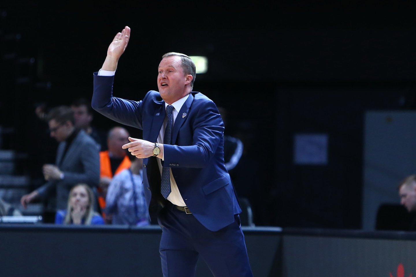 Kazys Maksvytis koncentruojasi į pirmąsias rungtynes.<br>G.Šiupario nuotr.