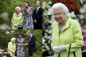 Hercogienės Catherine kurtu sodu grožėjosi ir Elizabeth II