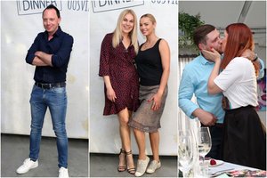 Į ironišką vakarienę Goda Alijeva atvyko su atžalomis Tėja ir Amiliu