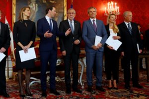 Austrijoje po skandalo prisaikdinti laikinieji ministrai