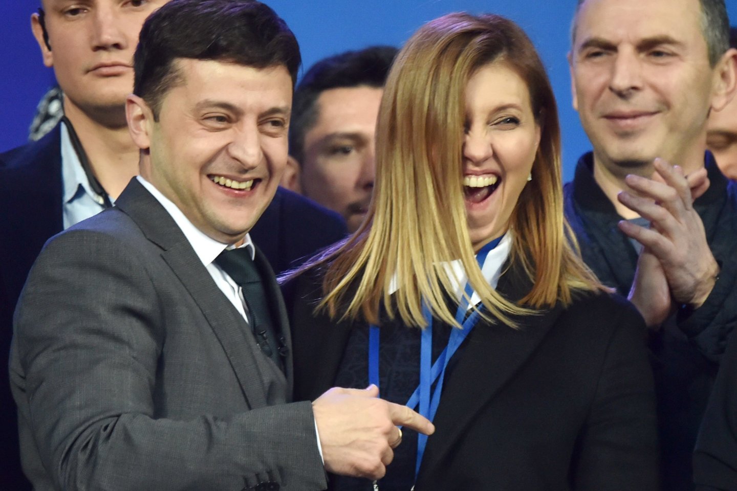 Jelena ir Volodymyras Zelenskiai.<br>Reuters/Scanpix nuotr.