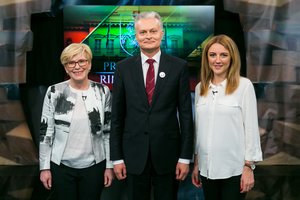 Įtampa kaista: debatuose – aštrus I. Šimonytės ir G. Nausėdos susirėmimas dėl krizės