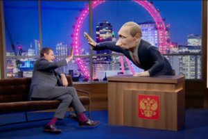 Virtualus Vladimiras Putinas ves pokalbių laidą per BBC