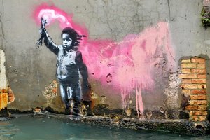Banksy veikiausiai paliko savo kūrinį Venecijoje