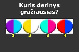 Kuris spalvų derinys gražiausias? Dabar žinome jūsų paslaptį