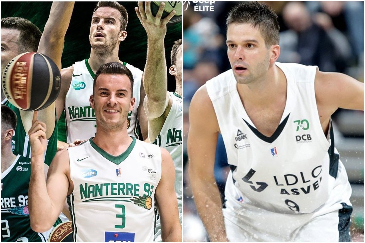 Adas Juškevičius ir Mantas Kalnietis gali susikauti Prancūzijos čempionato pusfinalyje<br>Twitter nuotr.