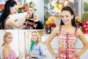 Vaisių ekstraktų prisotintos kosmetikos pristatyme – vasariškai nusiteikusios garsenybės