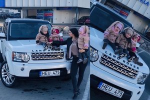 Trynukų mama S. Lipnė automobilį „Land Rover“ išsirinko pagal vaikus