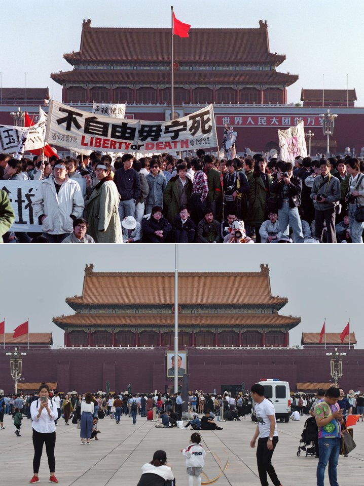  Kinijos valdžios pareigūnai artėjant birželio 4-ajai turi nemažai darbo. Jie prieš artėjančias 30-ąsias Tiananmenio aikštės žudynes užsiima cenzūros užtikrinimu ir suima visus grėsmę keliančius aktyvistus.<br> AFP/Scanpix nuotr.