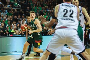 Pirmąjį kartą LKL čempionu galintis tapti „Žalgirio“ gynėjas M. Grigonis: „Rytas“ nepasiduos