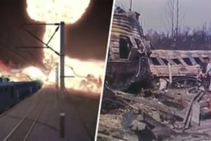 Siaubingos geležinkelio tragedijos Rusijoje aidas: gyvi sudegė šimtai vaikų