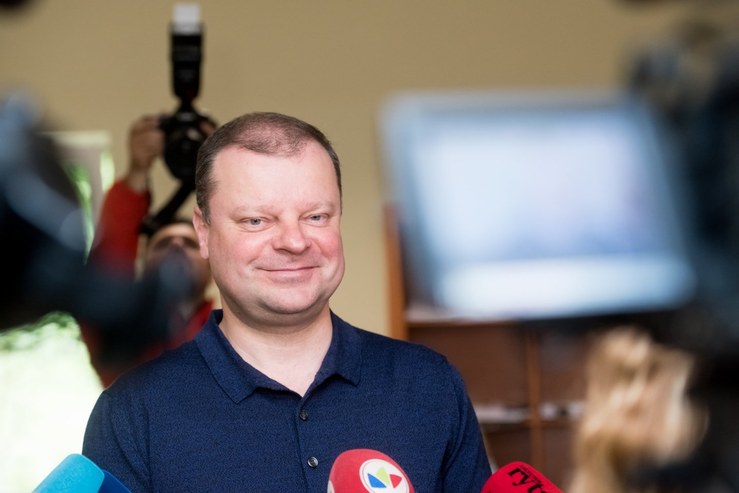 Pirmadienį S.Skvernelis teigė, kad asmeniškai nedarys nieko, jeigu V.Pranckietis nesitrauks.<br>D.Umbraso nuotr.