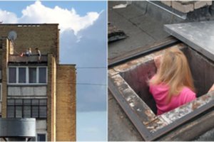 Pažvelgę į namą kaimynai pakraupo – ant stogo užsikorę vaikai lipo net per turėklus