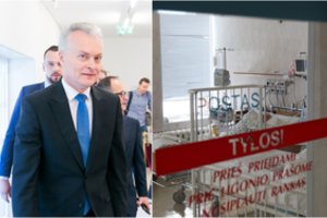 G. Nausėda Kauno klinikose aplankė žiauriai sumuštą 17-metę: siūlė savo pagalbą