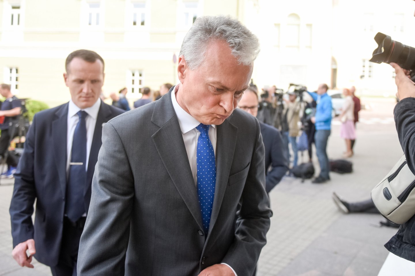 Gitanas Nausėda paskutiniu metu rengia susitikimus su politikais. <br>D.Umbraso nuotr.