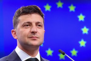 V. Zelenskis sutarė su F. Mogherini spausti Rusiją paleisti suimtus ukrainiečių jūreivius