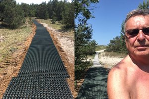 Į Kuršių neriją atvykęs vyras nustėro pamatęs, kas daroma UNESCO teritorijoje